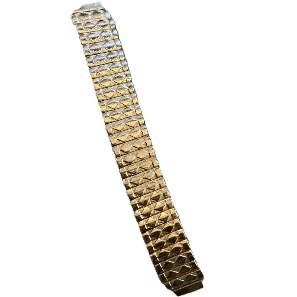 Vintage Gold Plate TOPPS Watch Band - Stainless Springs